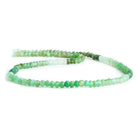 4mm Chrysoprase Faceted Rondelle Beads 14 inch 125 pieces - The Bead Traders