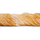 4mm Citrine Faceted Rondelles 14 inch 145 beads - The Bead Traders
