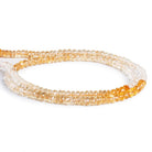 4mm Citrine Faceted Rondelles 14 inch 145 beads - The Bead Traders