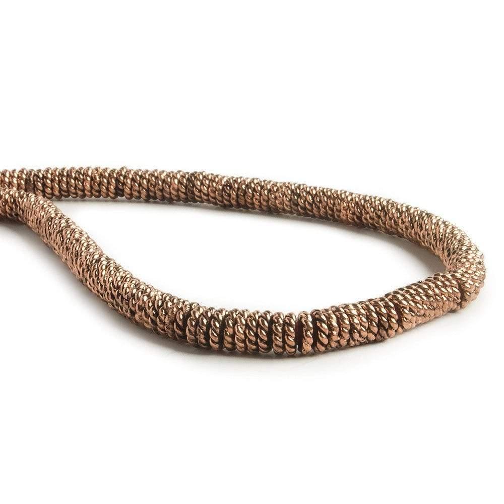 4mm Copper Twisted Jumpring 8 inch 163 pcs - The Bead Traders