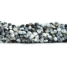4mm Dendritic Opal Faceted Heart Beads 6 inch 50 pieces - The Bead Traders