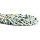 4mm Frosted Amazonite plain round beads 15 inch 89 pieces - The Bead Traders