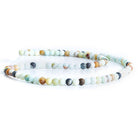 4mm Frosted Amazonite plain round beads 15 inch 89 pieces - The Bead Traders