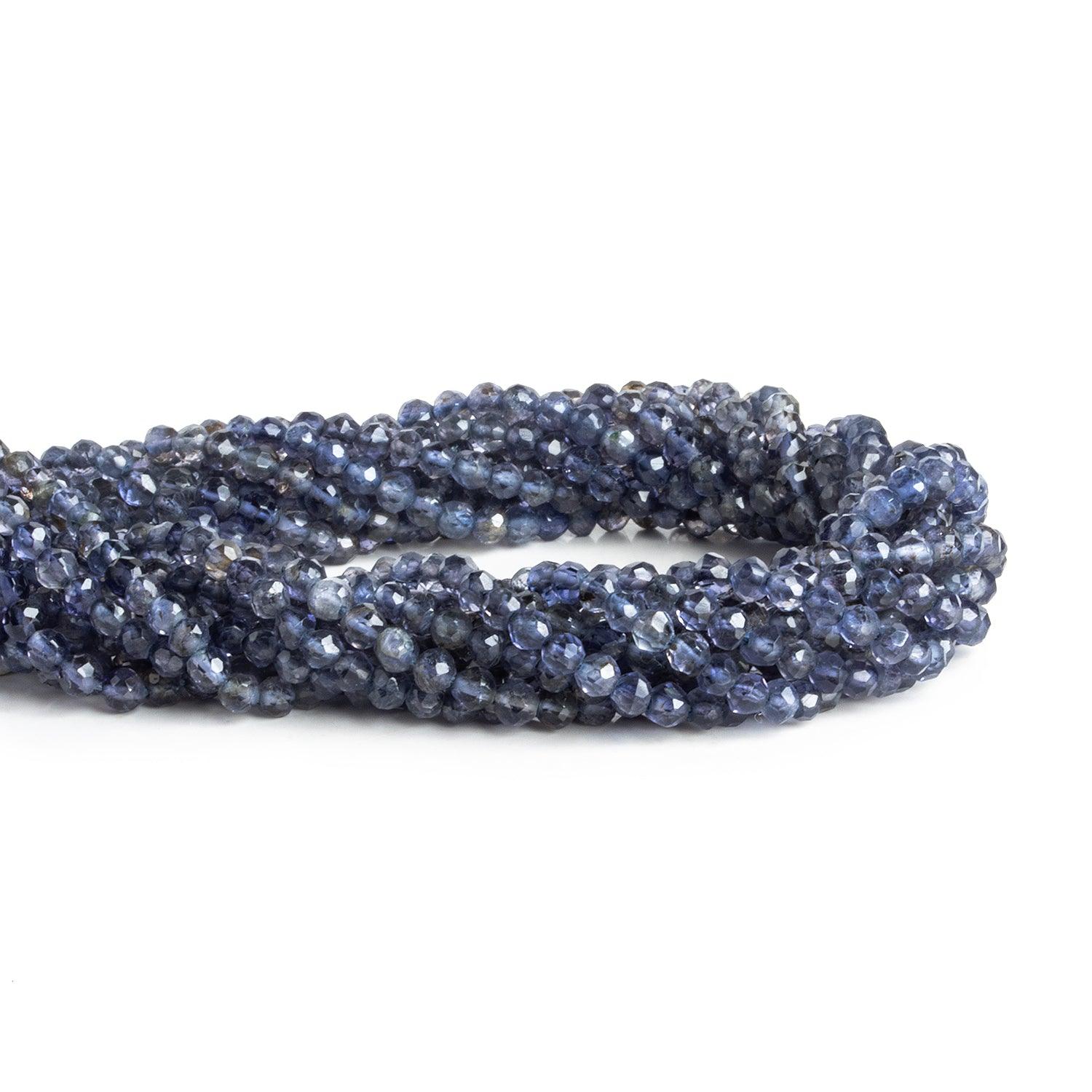 4mm Iolite Faceted Rounds 16 inch 140 beads - The Bead Traders
