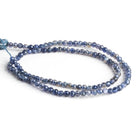 4mm Iolite Faceted Rounds 16 inch 140 beads - The Bead Traders
