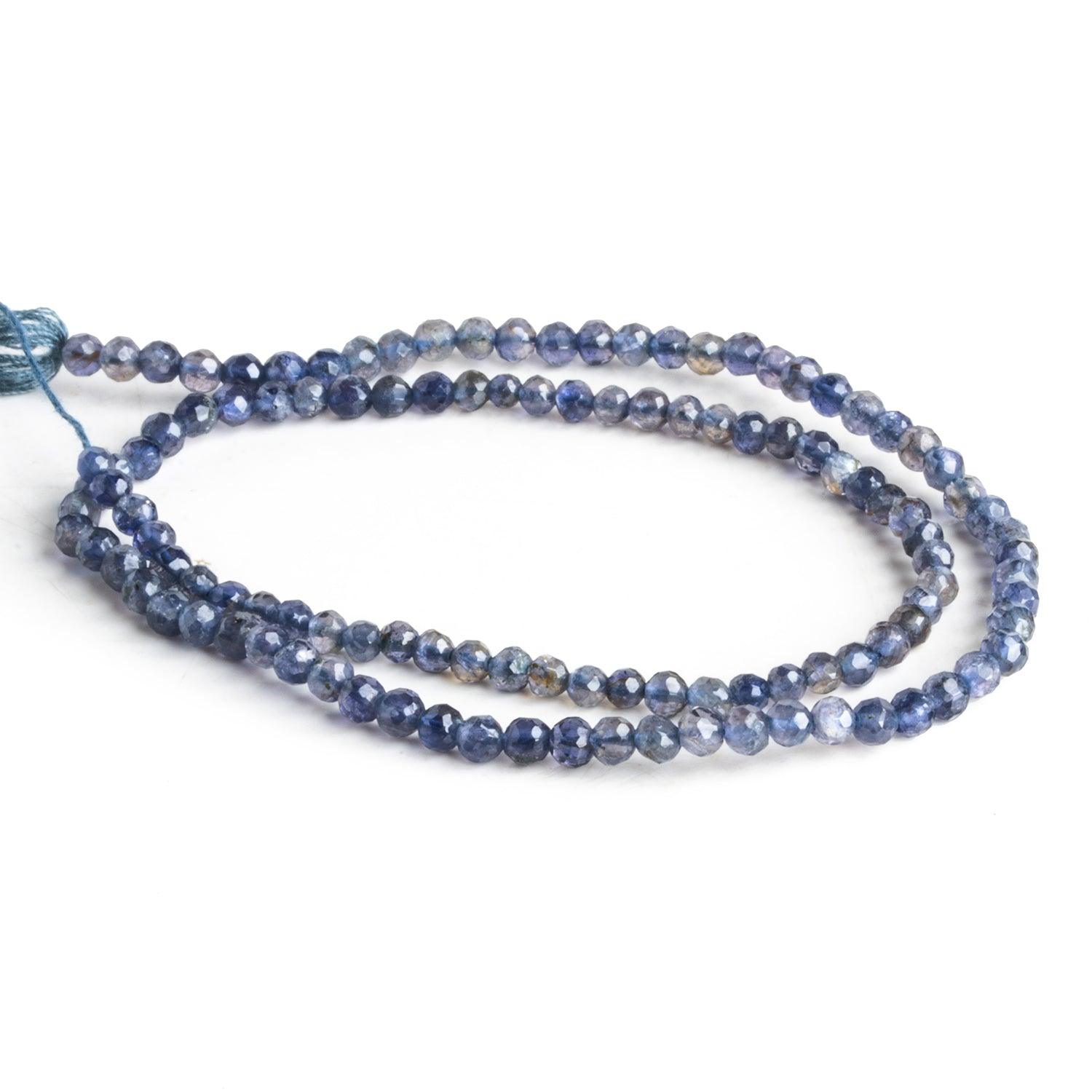 4mm Iolite Faceted Rounds 16 inch 140 beads - The Bead Traders
