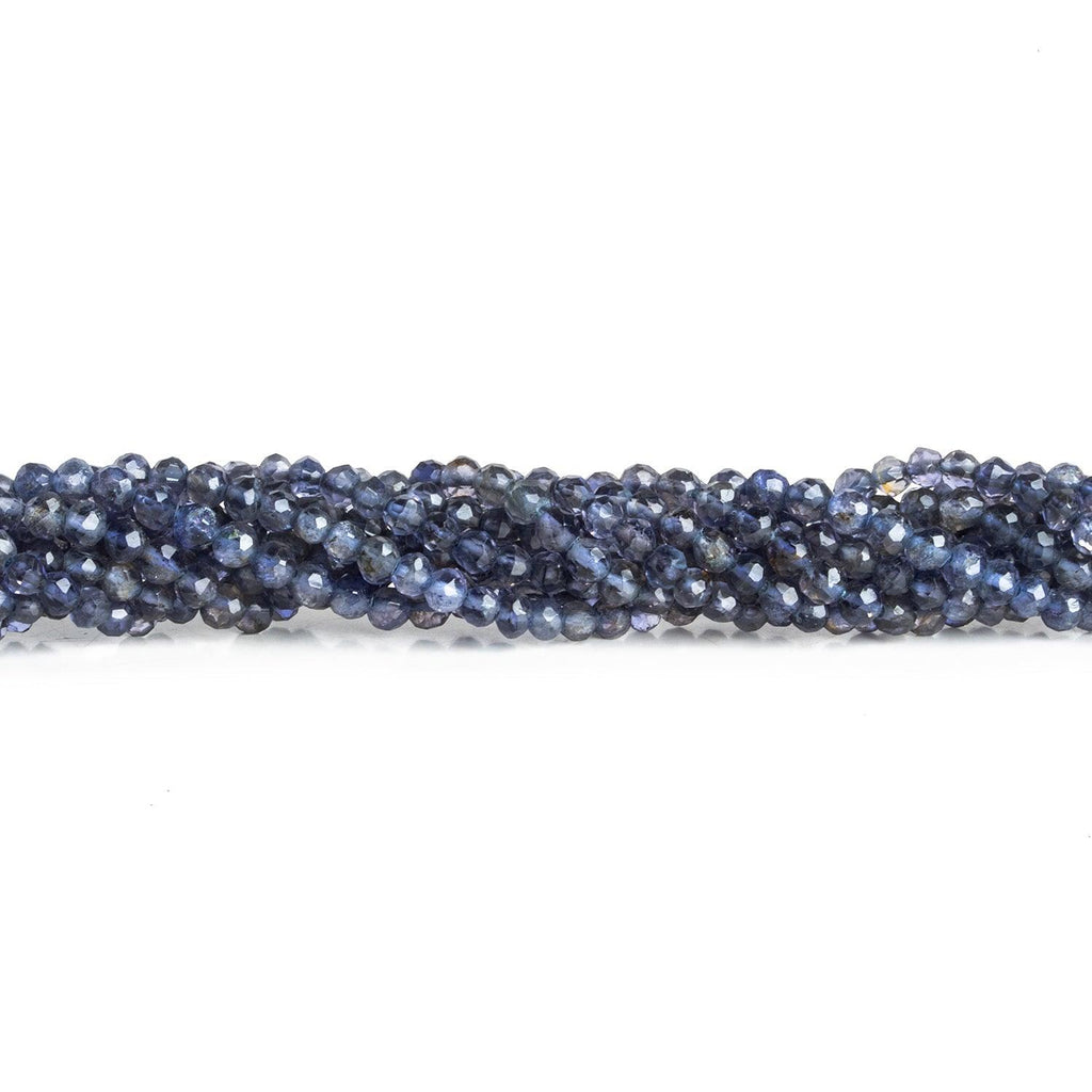 4mm Iolite Faceted Rounds 16 inch 140 beads - The Bead Traders