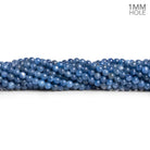 4mm Kyanite Plain Rounds 15 inch 95 beads Grade A - The Bead Traders