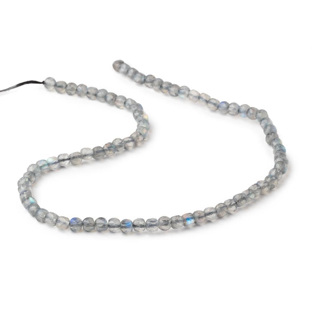 4mm Labradorite Micro Faceted Cube Beads 12 inch 78 pieces - The Bead Traders