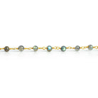 4mm Labradorite Round Gold Chain - The Bead Traders