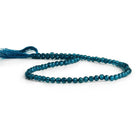 4mm London Blue Quartz Microfaceted Round Beads 12 inch 85 pieces - The Bead Traders