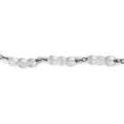 4mm Matte Crystal Quartz faceted coin Trio Black Gold Chain 54pcs - The Bead Traders