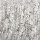 4mm Matte Crystal Quartz faceted coin Trio Silver Chain 54 pieces - The Bead Traders