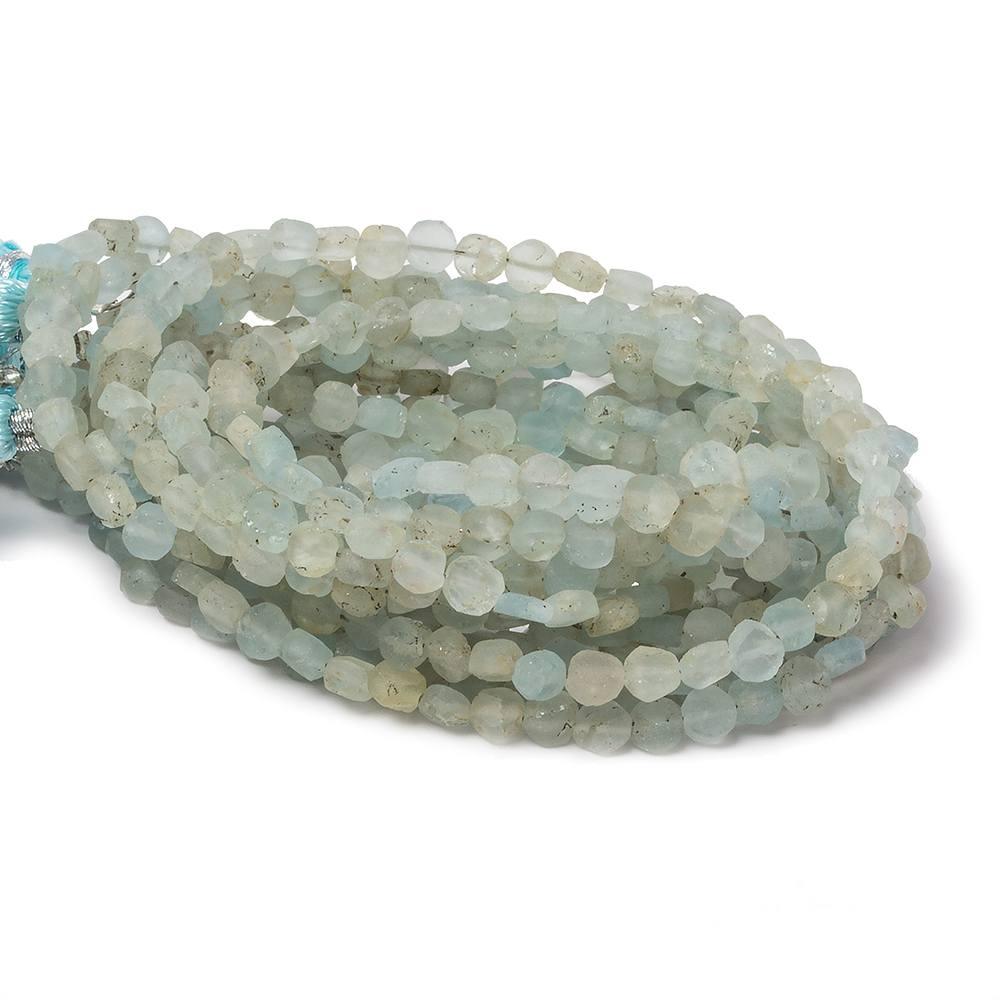 4mm Matte Multi Beryl plain coin beads 12.5 inch 80 pieces - The Bead Traders