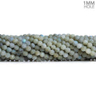 4mm Matte Pale Labradorite Plain Rounds 15 inch 85 beads - The Bead Traders