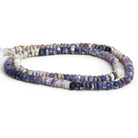 4mm Morado Purple Opal Faceted Rondelles 12 inch 130 beads - The Bead Traders