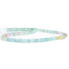 4mm Multi Beryl faceted rondelles 16 inch 182 beads - The Bead Traders