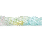 4mm Multi Beryl faceted rondelles 16 inch 182 beads - The Bead Traders