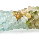 4mm Multi Color Beryl Faceted Rondelle Beads 14 inch 132 pieces - The Bead Traders