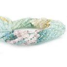 4mm Multi Color Beryl Faceted Rondelle Beads 14 inch 132 pieces - The Bead Traders