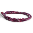 4mm Mystic Ruby Plain Rondelles 15 inch 130 beads - The Bead Traders