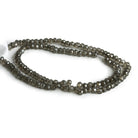 4mm Mystic Smoky Quartz Faceted Rondelles 13 inch 115 beads - The Bead Traders