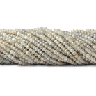 4mm Mystic White & Platinum Moonstone faceted rondelle beads 13 inch 105 pieces - The Bead Traders