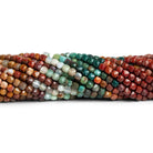 4mm Ocean Jasper Microfaceted Cubes 12 inch 75 beads - The Bead Traders