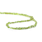 4mm Peridot Plain Rectangle Beads, 14 inch - The Bead Traders