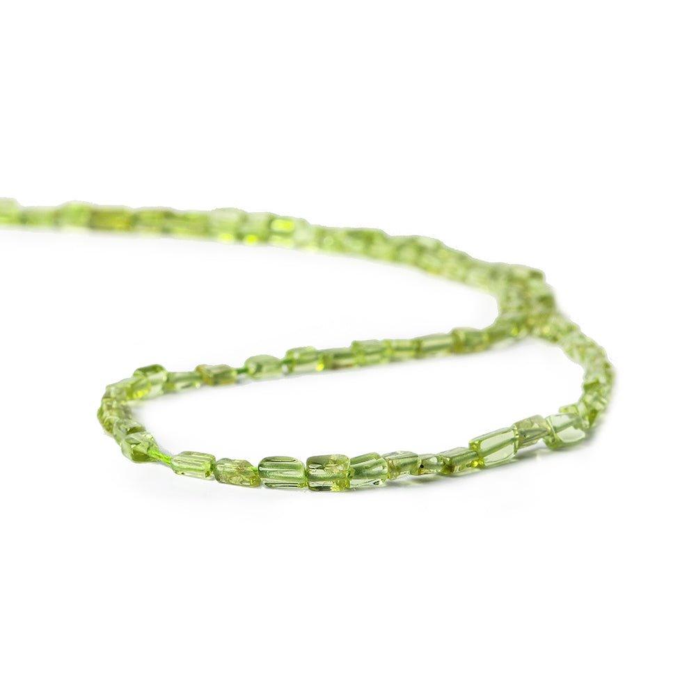 4mm Peridot Plain Rectangle Beads, 14 inch - The Bead Traders