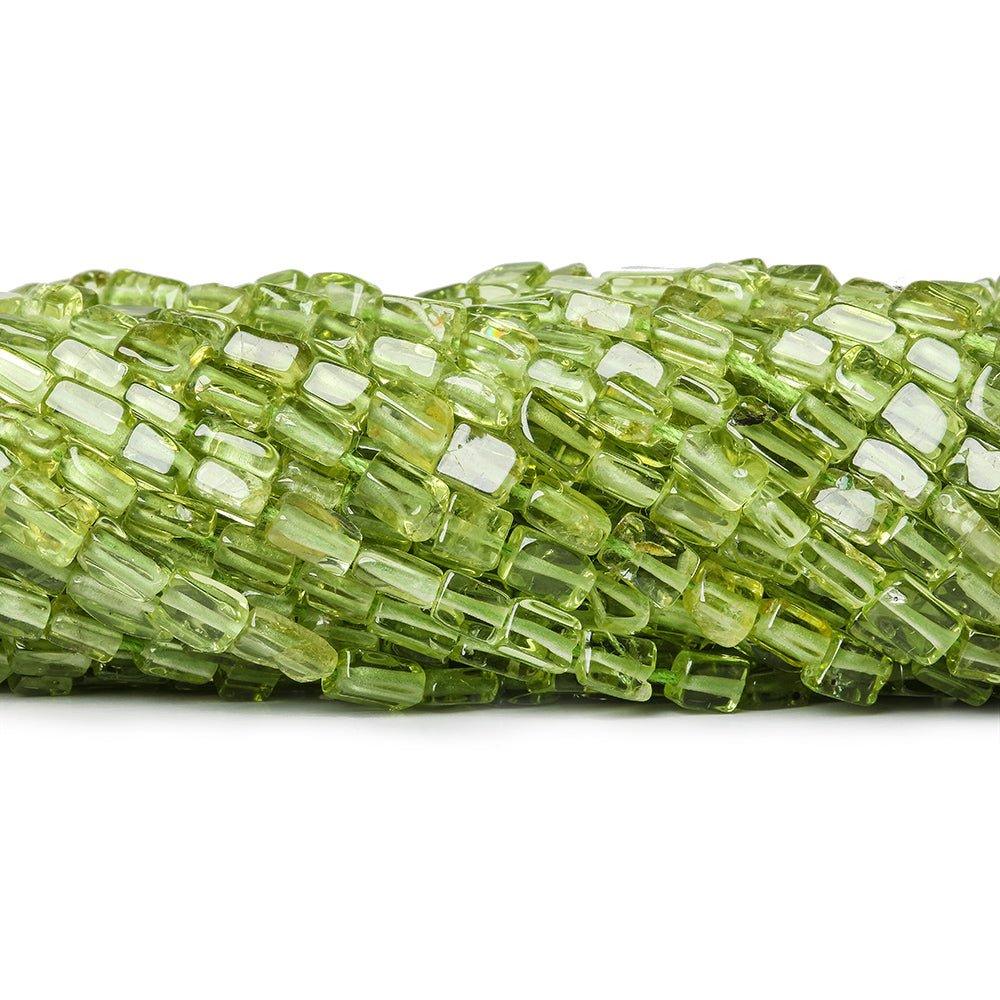 4mm Peridot Plain Rectangle Beads, 14 inch - The Bead Traders