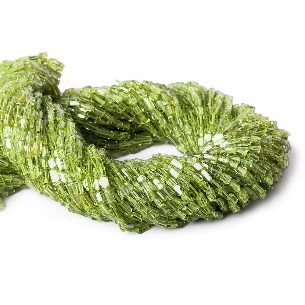 4mm Peridot Plain Rectangle Beads, 14 inch - The Bead Traders