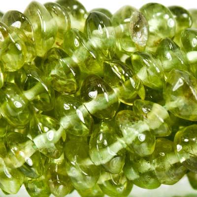 4mm Peridot Plain Rondelle Beads, 14 inch - The Bead Traders