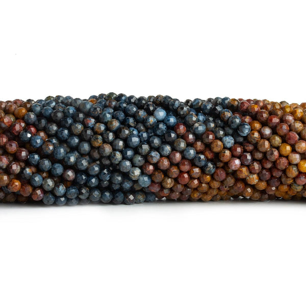 4mm Pietersite Microfaceted Round Beads 12 inch 85 pieces