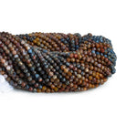 4mm Pietersite Microfaceted Round Beads 12 inch 85 pieces - The Bead Traders