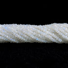 4mm Rainbow Moonstone Faceted Rondelles 12 inch 120 beads - The Bead Traders