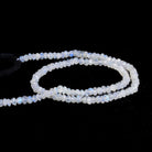 4mm Rainbow Moonstone Faceted Rondelles 12 inch 120 beads - The Bead Traders