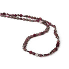 4mm Rhodolite Garnet Faceted Flat 4mm Coin Beads, 14 inch - The Bead Traders