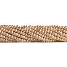 4mm Rose Gold Plated Copper Nuggets 8 inch 65 beads - The Bead Traders