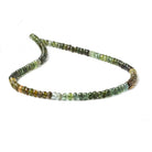 4mm Tourmaline Plain Rondelle Beads 12 inch 150 pieces - The Bead Traders