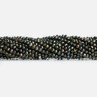 4x3mm Green Peacock Baroque Pearls 15 inch 130 pieces - The Bead Traders