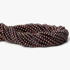 4x3mm Plum Purple side drilled Baroque Freshwater Pearl 16 inch 112 pieces - The Bead Traders
