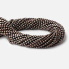 4x3mm Slate Grey Oval Pearls 15 inch 90 pieces - The Bead Traders
