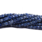 4x3mm Untreated Lapis Lazuli faceted nugget beads 13 inch 80 pieces - The Bead Traders