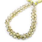 4x4-6x6mm Lemon Quartz faceted pillow beads 7.5 inch 55 pieces - The Bead Traders