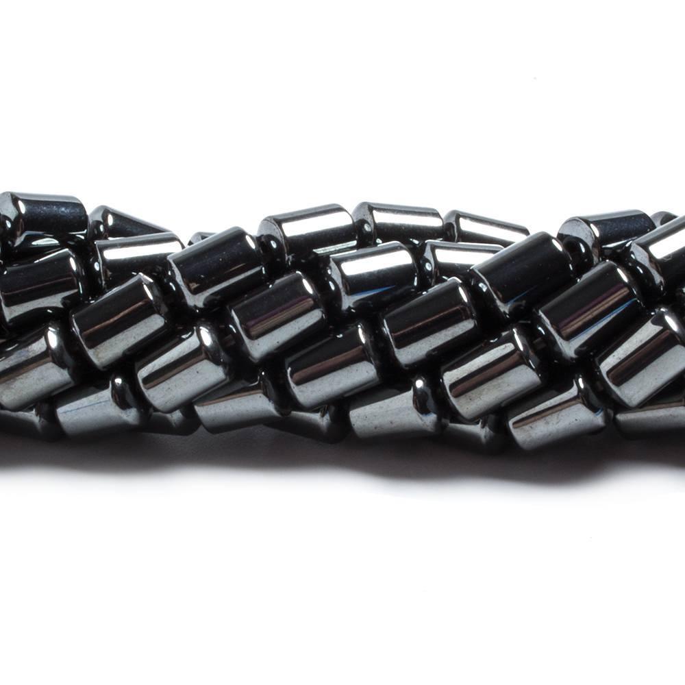 4x5mm Hematite polished tube beads 16 inch 70 pieces - The Bead Traders
