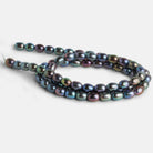 4x5mm Peacock Oval Pearls 15 inch 70 beads - The Bead Traders