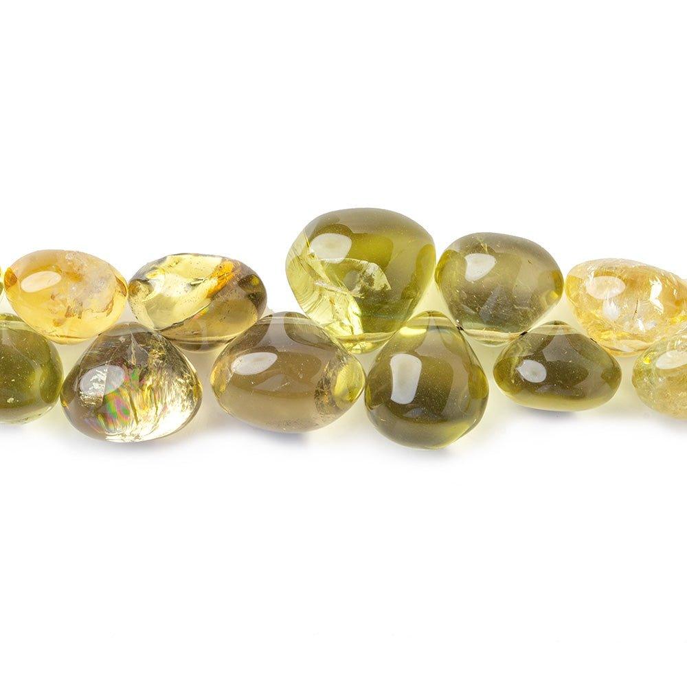 5-12mm Citrine & Lemon Quartz plain candy kiss Beads 7.5mm 40 pieces - The Bead Traders