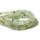 5-5.5mm Frosted Prehnite plain rondelle beads 13 inch 92 pieces - The Bead Traders