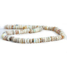 5-6mm Australian Opal Hand Cut Faceted Rondelle Beads 12 inch 130pcs - The Bead Traders